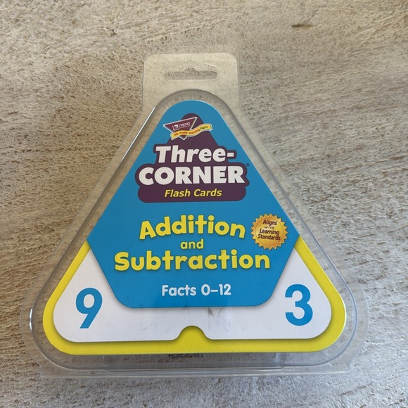 Three Corner Flashcards LOT Addition Subtraction Multiplication Dividion - Picture 2 of 5